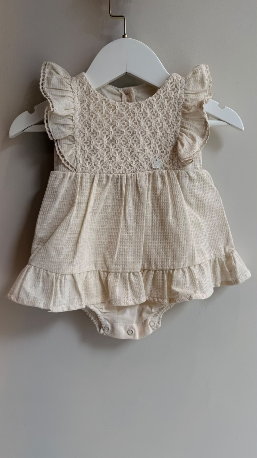 Vestido em linho bege — Tam. P
